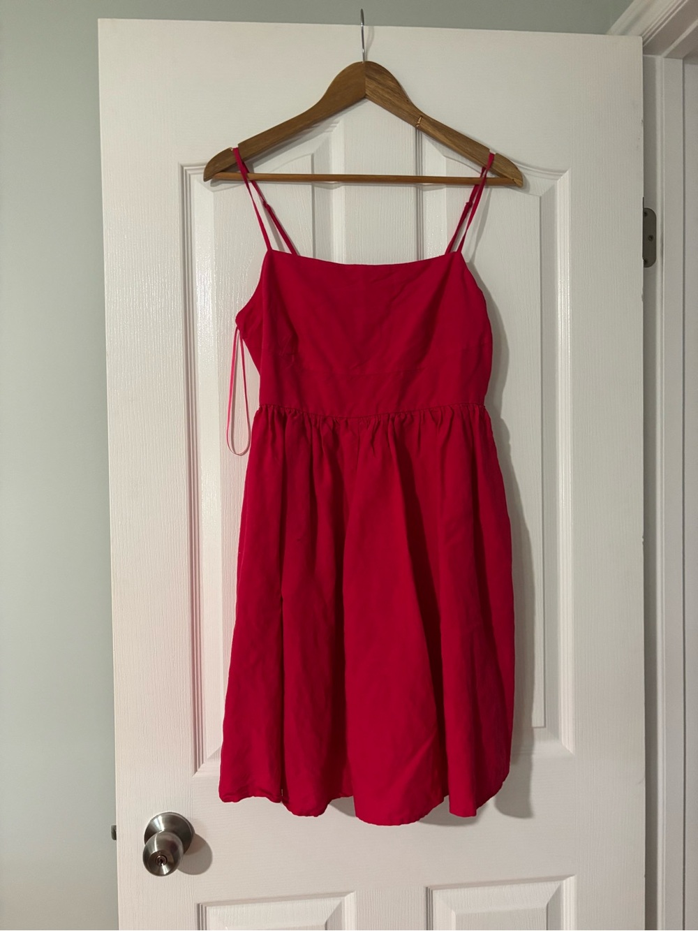 Hudson Jeans Bright Pink Spaghetti Strap Sundress